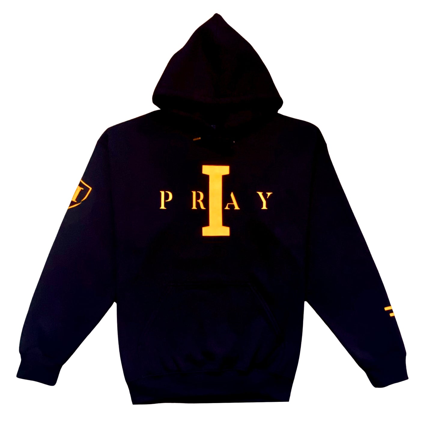 I Pray Hoodie (Black/Gold) Kingdom Value Edition
