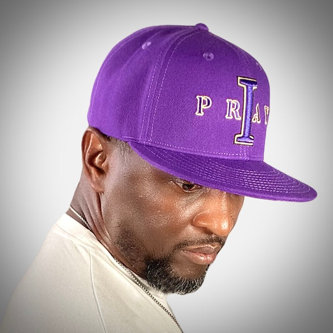 I PRAY Hat (Purple/Gold)