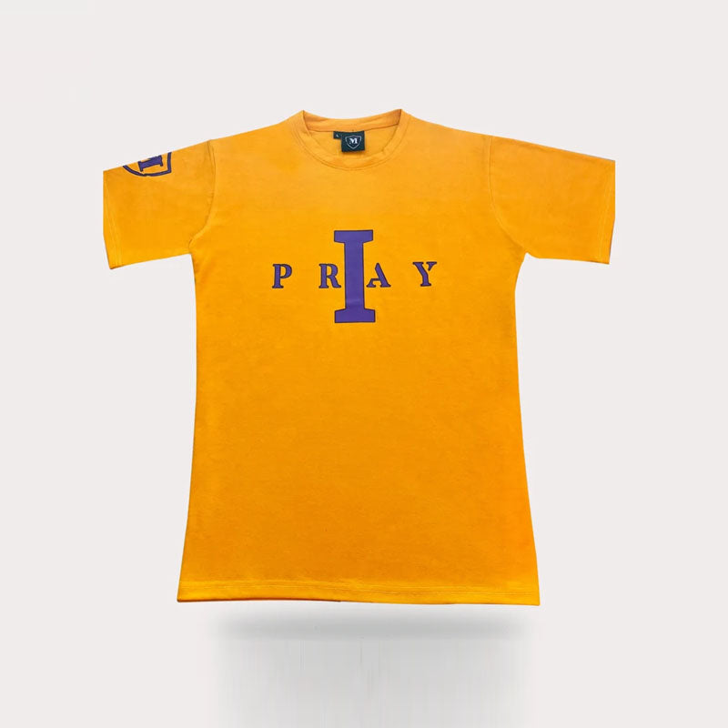 I PRAY T-shirt  (GOLD/PURPLE)