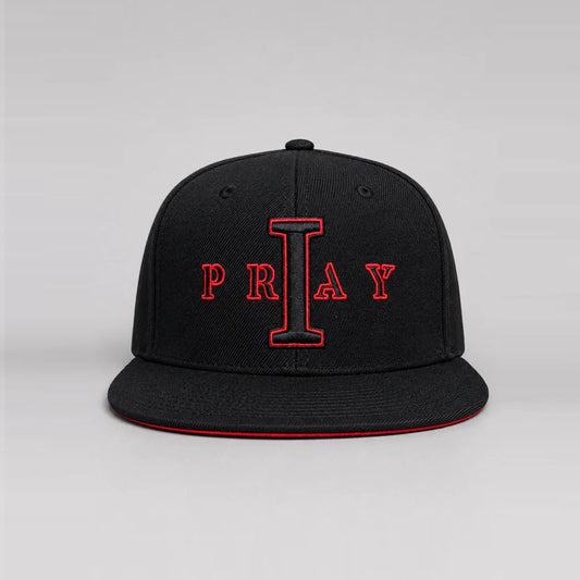 I PRAY HAT (Black/Red)