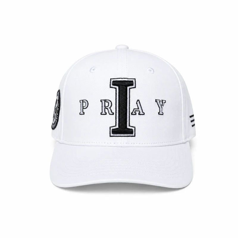 I PRAY Hat Baseball Hat (WHITE) Protector • Father • Leader