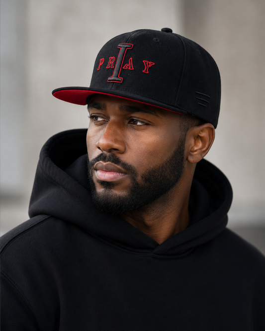 I PRAY HAT (Black/Red)