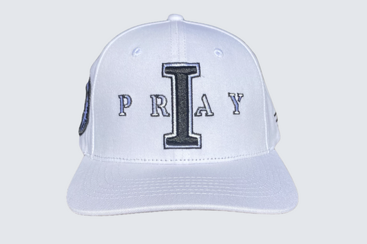 I PRAY Hat Baseball Hat (WHITE)