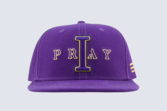 I PRAY Hat (Purple/Gold)