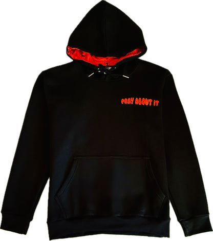 “Pray About It” Black/Red Jogger Set
