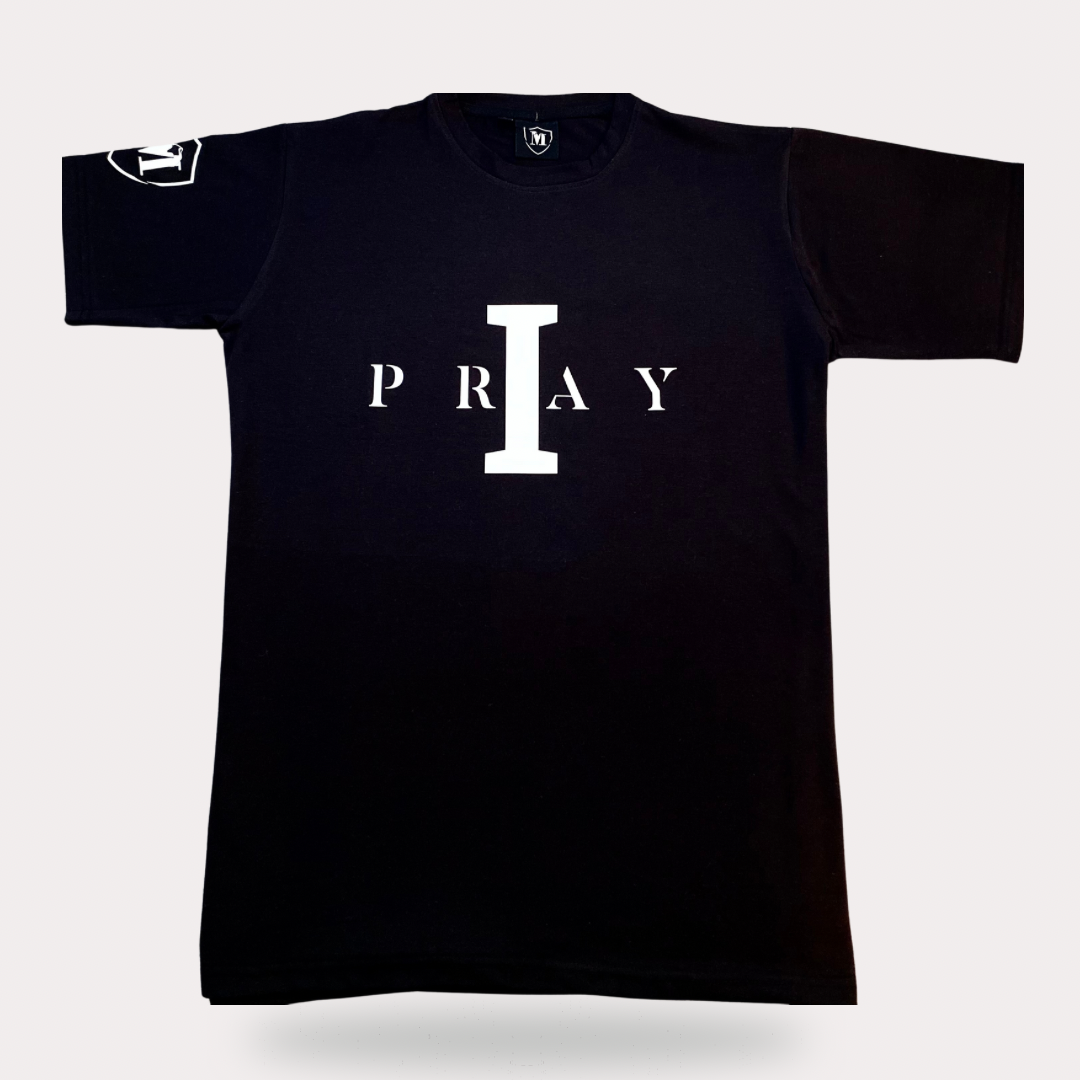 I PRAY T-shirt  (BLACK )