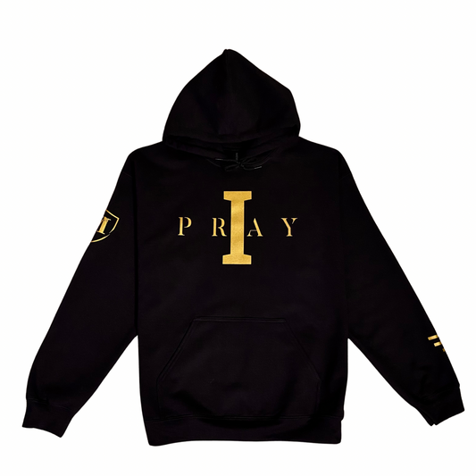 I Pray Hoodie (Black/Gold)