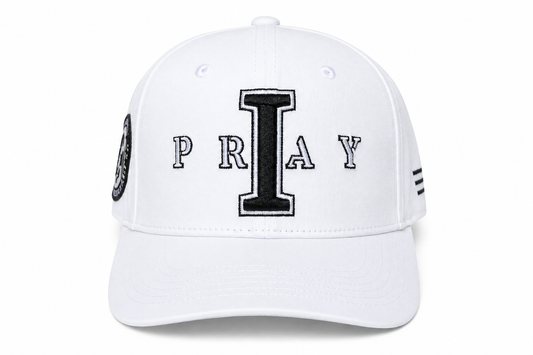 I PRAY Hat Baseball Hat (WHITE) Protector • Father • Leader
